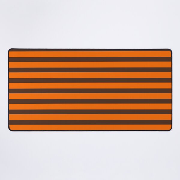 Item preview, All-Over Stripes Horizontal Pattern in Retro 70s Brown and Orange designed and sold by kierkegaard.