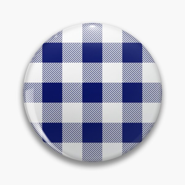 Item preview, Blue and White Buffalo Plaid Pattern designed and sold by starrylite.