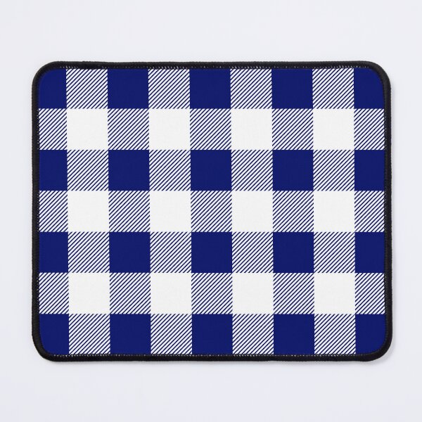Item preview, Blue and White Buffalo Plaid Pattern designed and sold by starrylite.