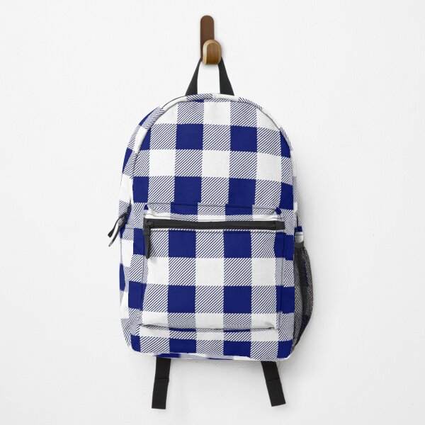 Item preview, Blue and White Buffalo Plaid Pattern designed and sold by starrylite.