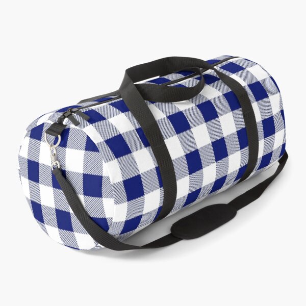 Item preview, Blue and White Buffalo Plaid Pattern designed and sold by starrylite.