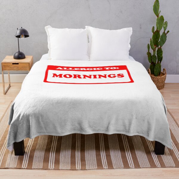Item preview, Allergic To Mornings designed and sold by Yipptee Shirts.