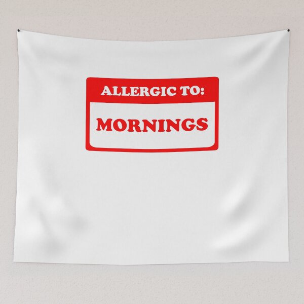 Item preview, Allergic To Mornings designed and sold by Yipptee Shirts.