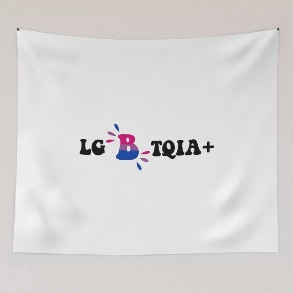 Item preview, I Put The B In LGBTQIA Plus Bisexual Flag Black designed and sold by everything4eva.