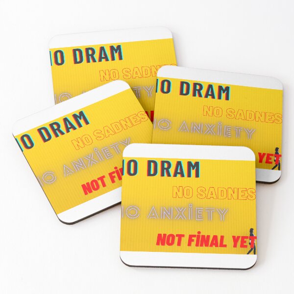 Item preview, No dram / No sadness - Stranger Things Stickers designed and sold by Constructive27.
