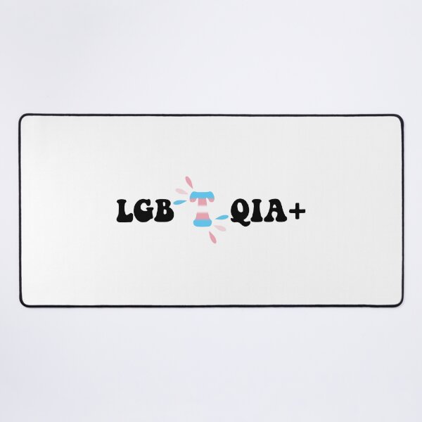 Item preview, I Put The T In LGBTQIA Plus Transgender Flag Black designed and sold by everything4eva.