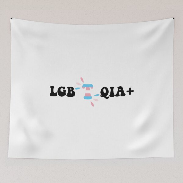 Item preview, I Put The T In LGBTQIA Plus Transgender Flag Black designed and sold by everything4eva.