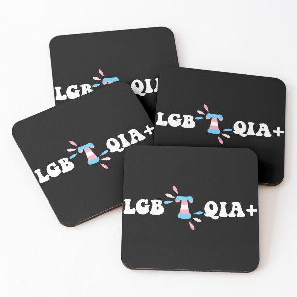 Item preview, I Put The T In LGBTQIA Plus Transgender Flag White designed and sold by everything4eva.