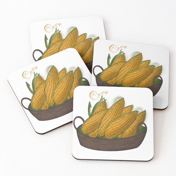 Item preview, Ripe juicy corn in a basket designed and sold by StacyMint.
