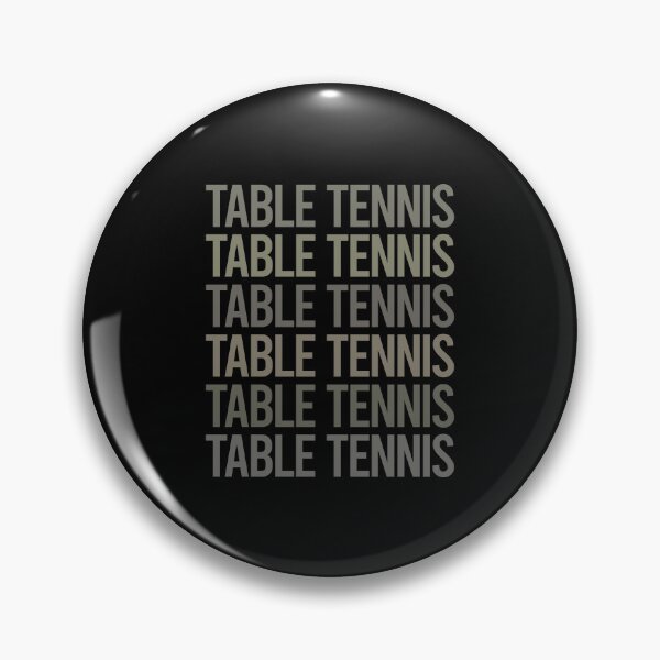 Item preview, Gray Text Art Table Tennis Ping Pong designed and sold by TartSpiderWeb.