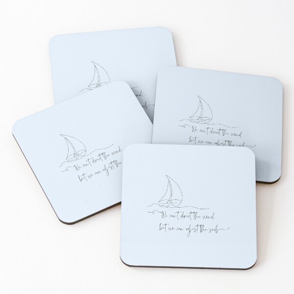 Item preview, We Can't Direct The Wind, But We Can Adjust The Sails - Square Design designed and sold by TherapyDesigns.