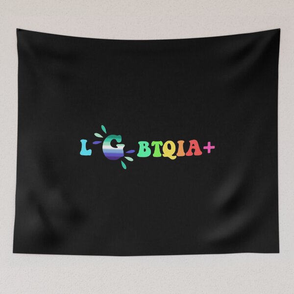 Item preview, I Put The G In LGBTQIA Plus Gay Mens Flag designed and sold by everything4eva.