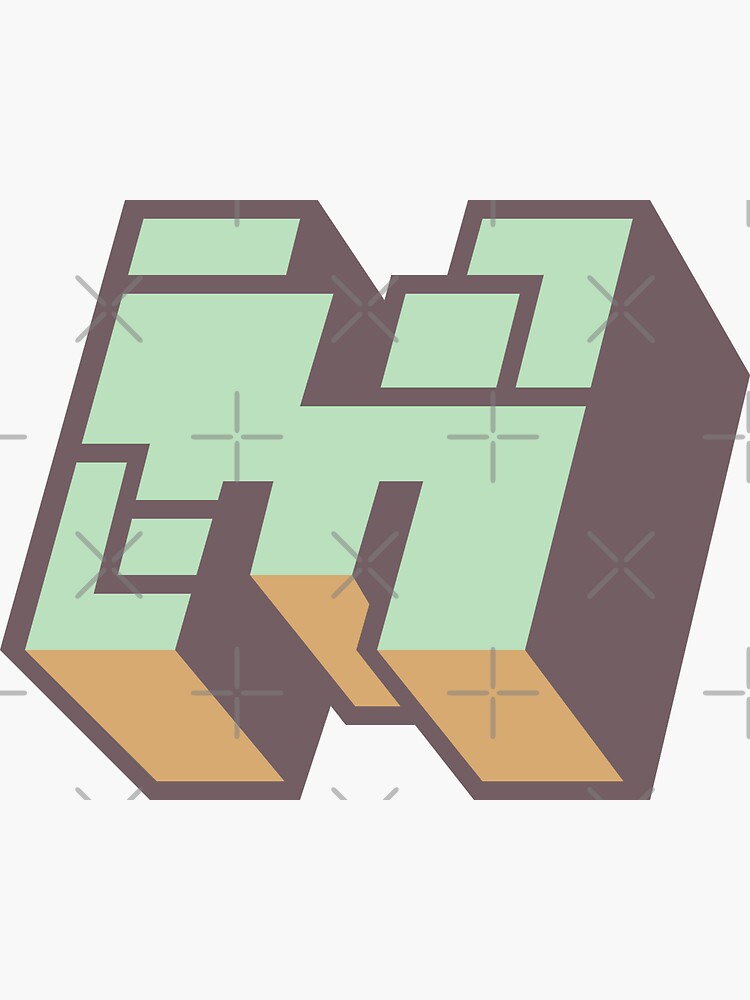 "Minecraft Logo Color" Sticker for Sale by jamcaYT Redbubble