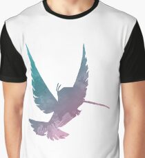 Bird Inspired Silhouette Graphic T-Shirt