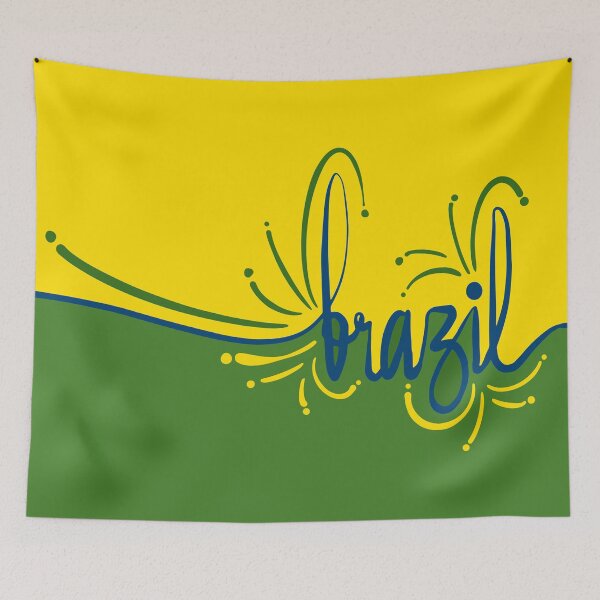 Item preview, Hand-written Lettering Art - Brazil designed and sold by RED by Arcanum Studio.
