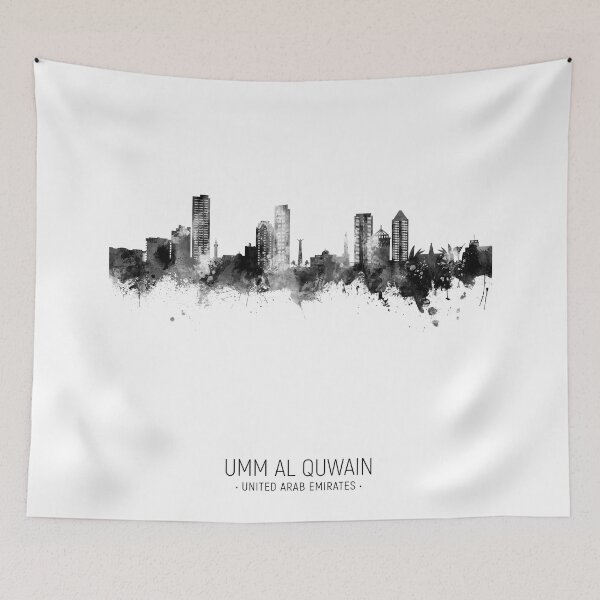 Aperçu de l'œuvre Umm Al Quwain Skyline créée et vendue par ArtPrints.