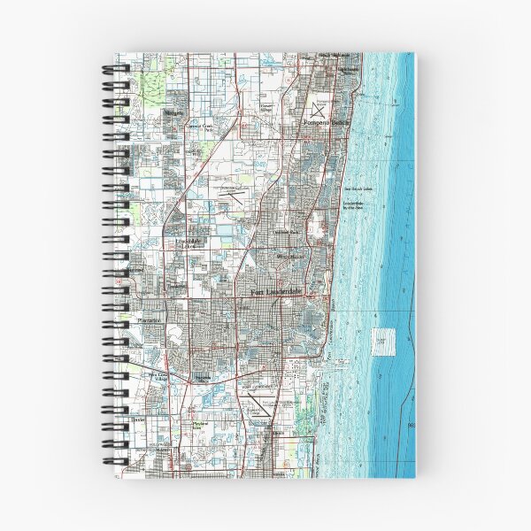 Item preview, Fort Lauderdale Florida Map (1985)  designed and sold by BravuraMedia.