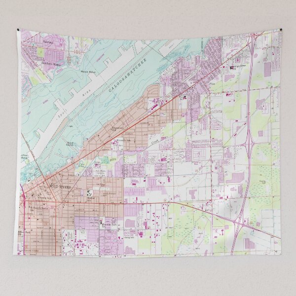 Item preview, Vintage Map of Fort Myers Florida (1958) designed and sold by BravuraMedia.