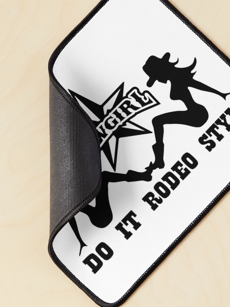 Thumbnail 2 of 5, Mouse Pad, CowGirl; Rodeo Style; designed and sold by StickerApe.