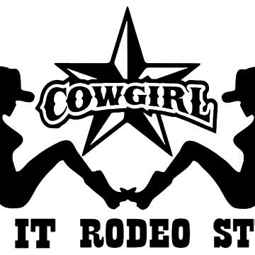 Artwork thumbnail, CowGirl; Rodeo Style; by StickerApe