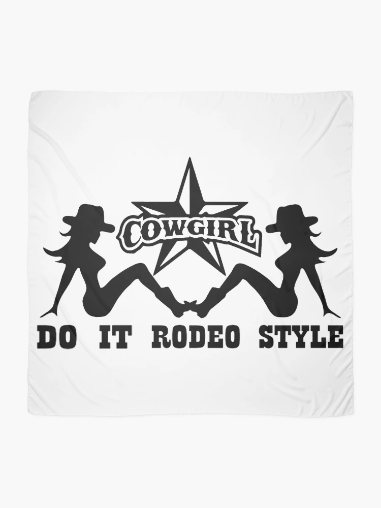 Thumbnail 2 of 3, Scarf, CowGirl; Rodeo Style; designed and sold by StickerApe.