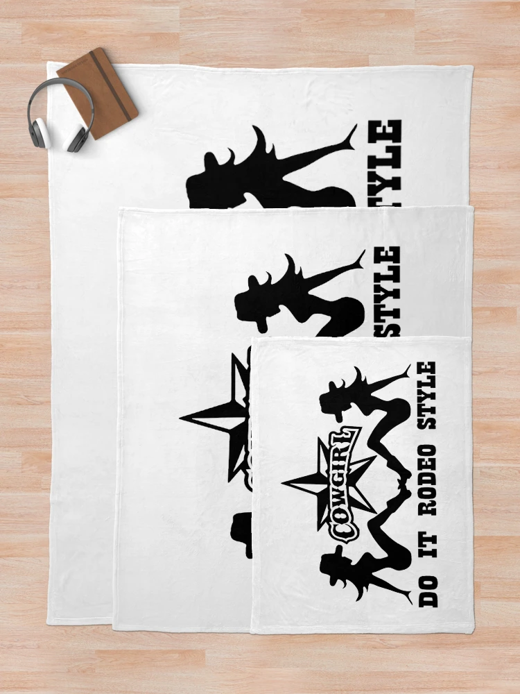 Thumbnail 5 of 6, Throw Blanket, CowGirl; Rodeo Style; designed and sold by StickerApe.