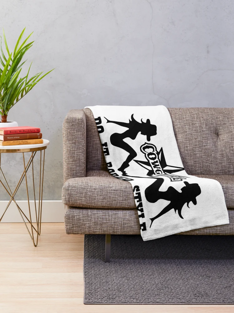 Thumbnail 2 of 6, Throw Blanket, CowGirl; Rodeo Style; designed and sold by StickerApe.