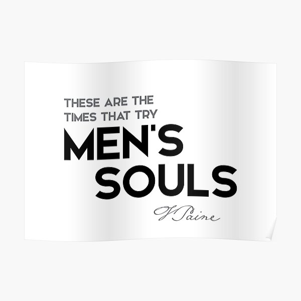 mens souls - thomas paine Poster