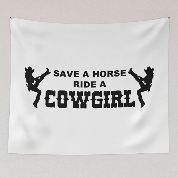 Item preview, CowGirl; Save A Horse; designed and sold by StickerApe.