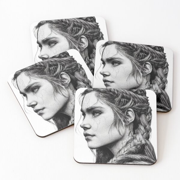 Item preview, Young Viking girl - Viking woman - Viking woman designed and sold by theunknownart.