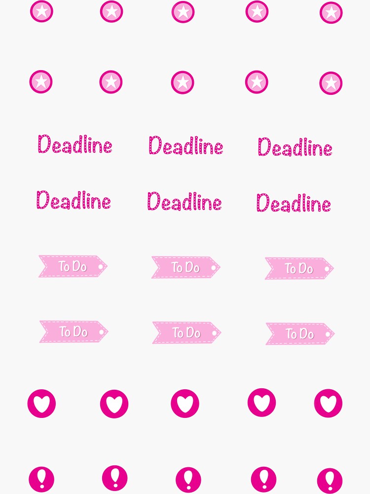 planner-sticker-pack-sticker-for-sale-by-marisinkkonen-redbubble