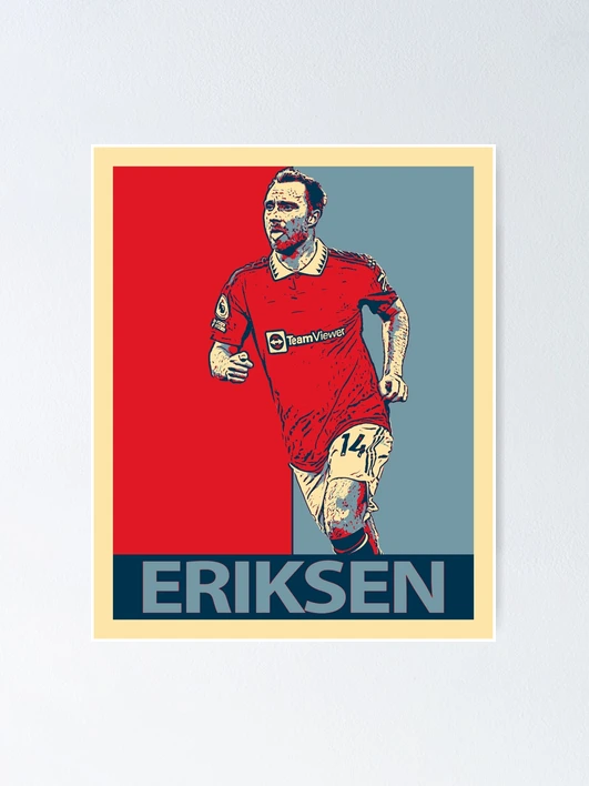 Christian Eriksen red shops sticker