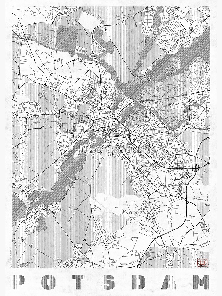 Potsdam Map Line by HubertRoguski