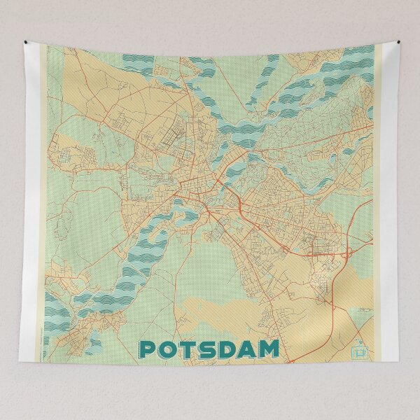 Item preview, Potsdam Map Retro designed and sold by HubertRoguski.
