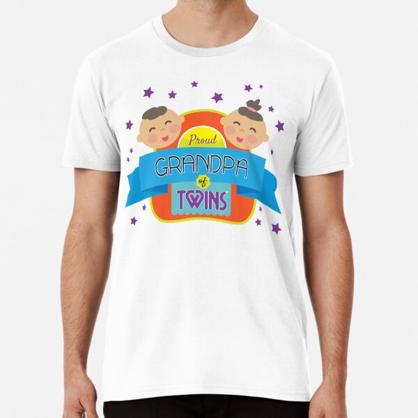 Proud Grandpa (boy/girl twins) Premium T-Shirt