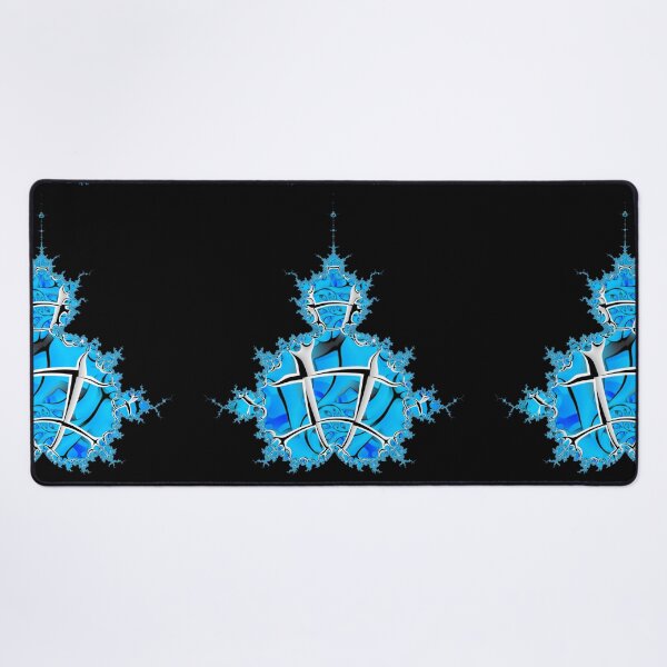Item preview, Mandelbrot fractal of swimming pool blue cubes designed and sold by mister-john.