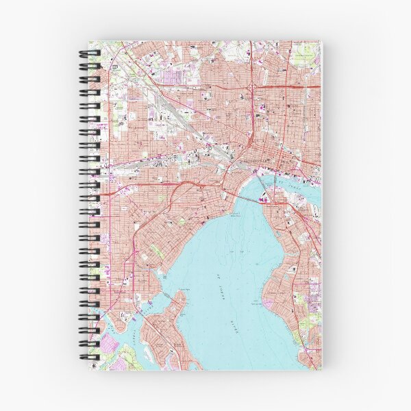 Item preview, Vintage Map of Jacksonville Florida (1964) designed and sold by BravuraMedia.