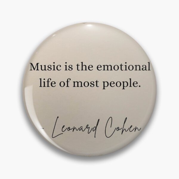 Item preview, wise moto of leonard cohen.... designed and sold by barbich.