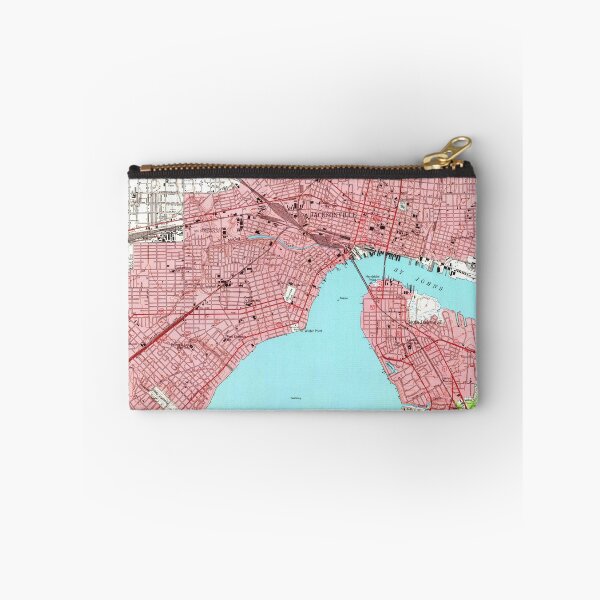Item preview, Vintage Map of Jacksonville Florida (1950) designed and sold by BravuraMedia.