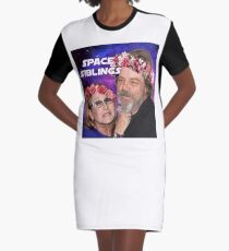 Space Siblings Graphic T-Shirt Dress