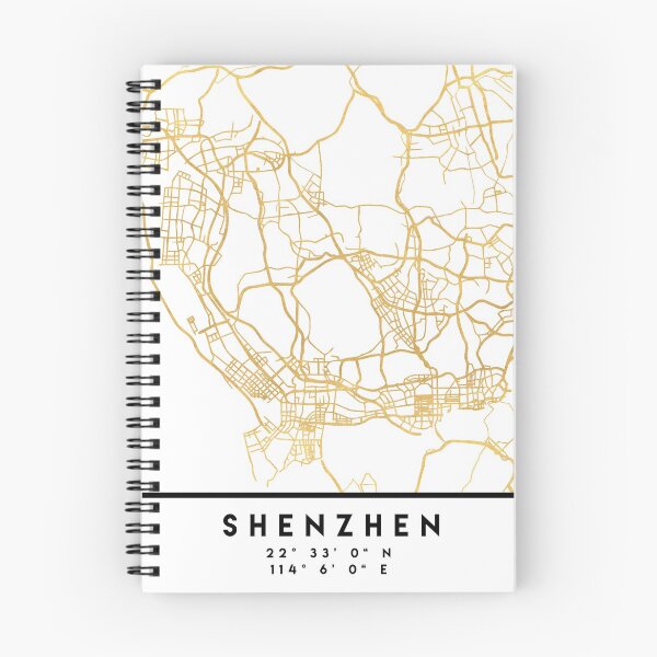 Item preview, SHENZHEN CHINA CITY STREET MAP ART designed and sold by deificusArt.