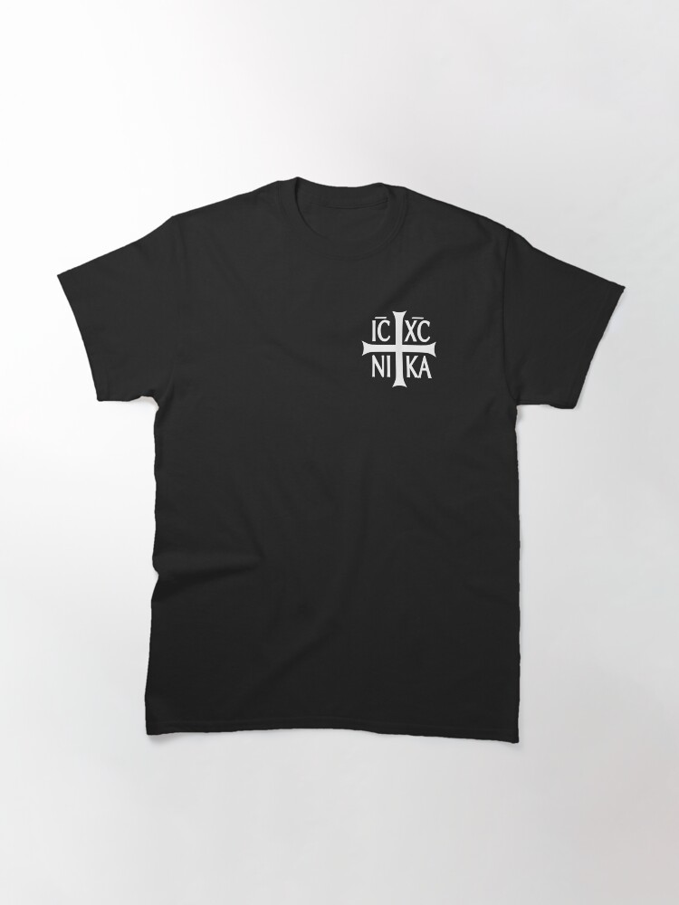 Thumbnail 3 of 7, Classic T-Shirt, IC XC NIKA | Jesus Christ Prevails designed and sold by talkingmedia.