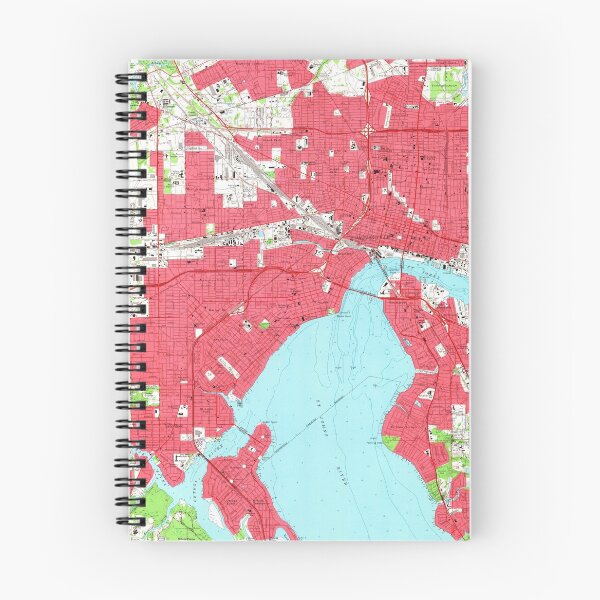 Item preview, Vintage Map of Jacksonville Florida (1964) 2 designed and sold by BravuraMedia.