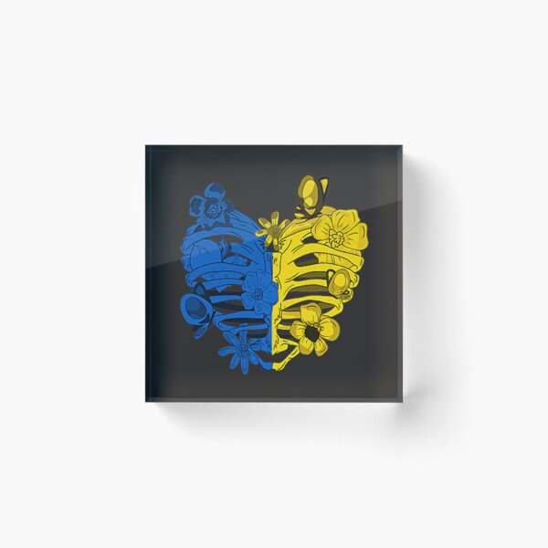 Item preview, Cage XRay Ukraine Heart Ukraine Love Ukraine Ukrainian Flag   designed and sold by bagenajayib.
