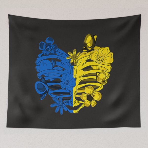 Item preview, Cage XRay Ukraine Heart Ukraine Love Ukraine Ukrainian Flag   designed and sold by bagenajayib.
