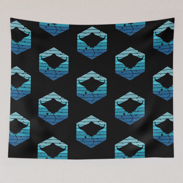 Item preview, Retro Stingray Scuba Diver Ocean Animal Aquarium Manta Ray designed and sold by Zaidan16.