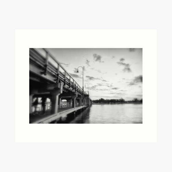 Item preview, Old Mandurah Bridge Sunset in BW - IV designed and sold by Dennis W.