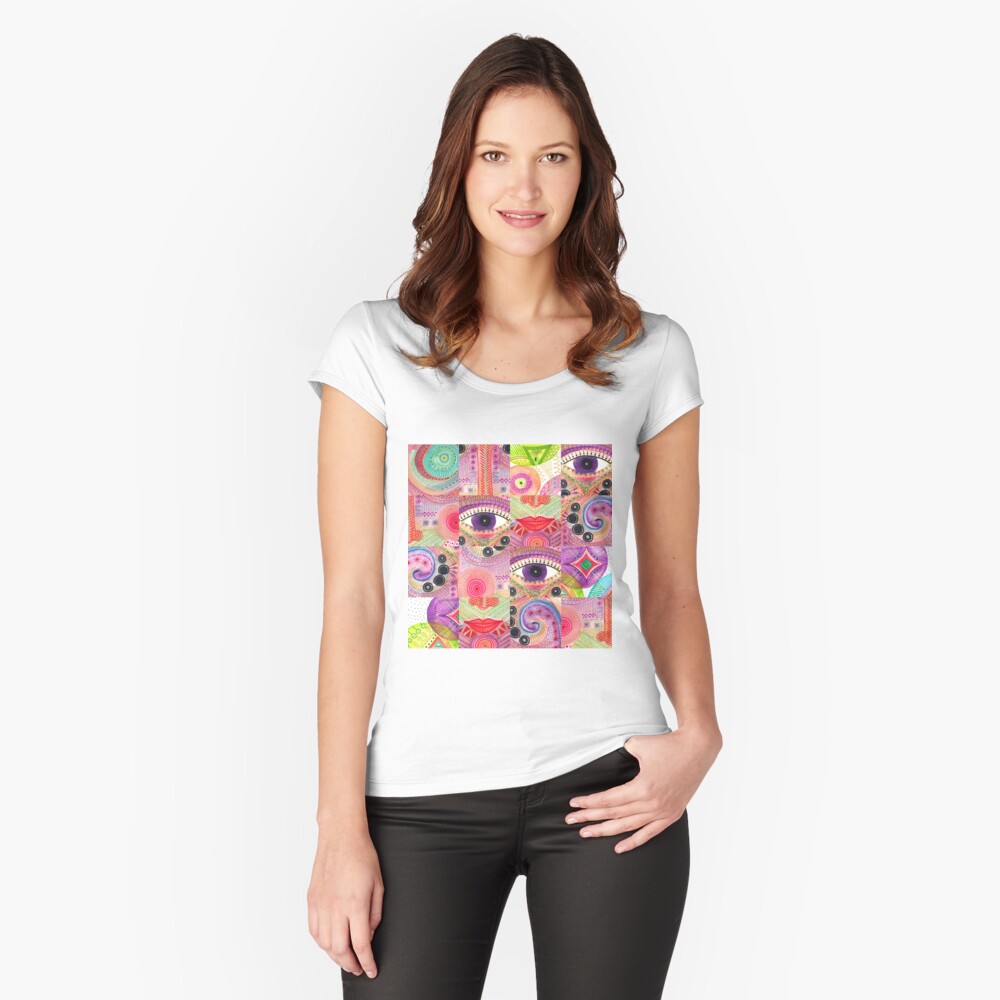 Item preview, Fitted Scoop T-Shirt designed and sold by nuanz.