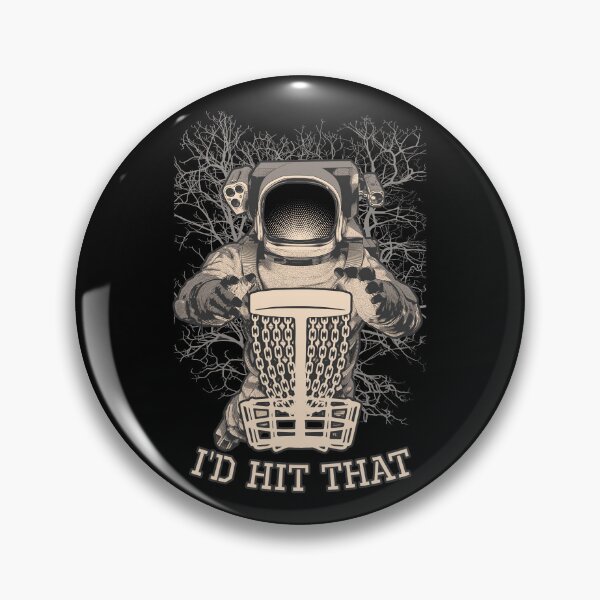 Item preview, I'd Hit That Funny Disc Golf Vintage Astronaut Trees Basket designed and sold by GrandeDuc.