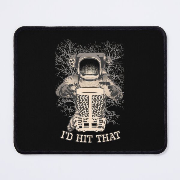 Item preview, I'd Hit That Funny Disc Golf Vintage Astronaut Trees Basket designed and sold by GrandeDuc.